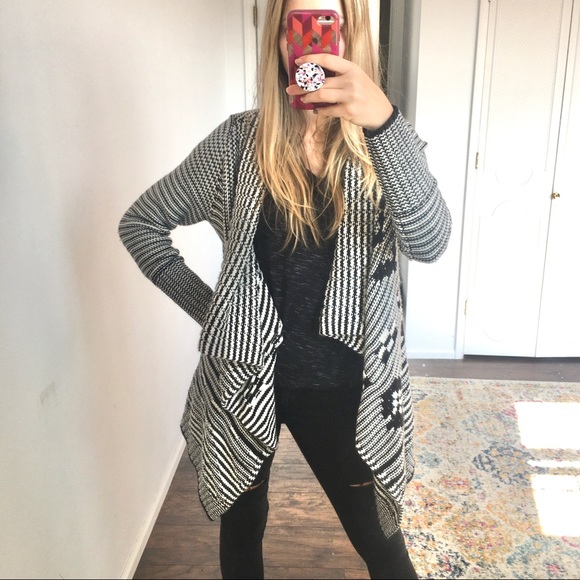 Gap | thick wool sweater waterfall cardigan - Picture 3 of 6